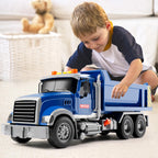 Dwi Dowellin Kid Trucks Toys for Boys Age 3-5,Big Dump Truck with Lights and Sounds,Kids Boy Toys Christmas Birthday Gift Car