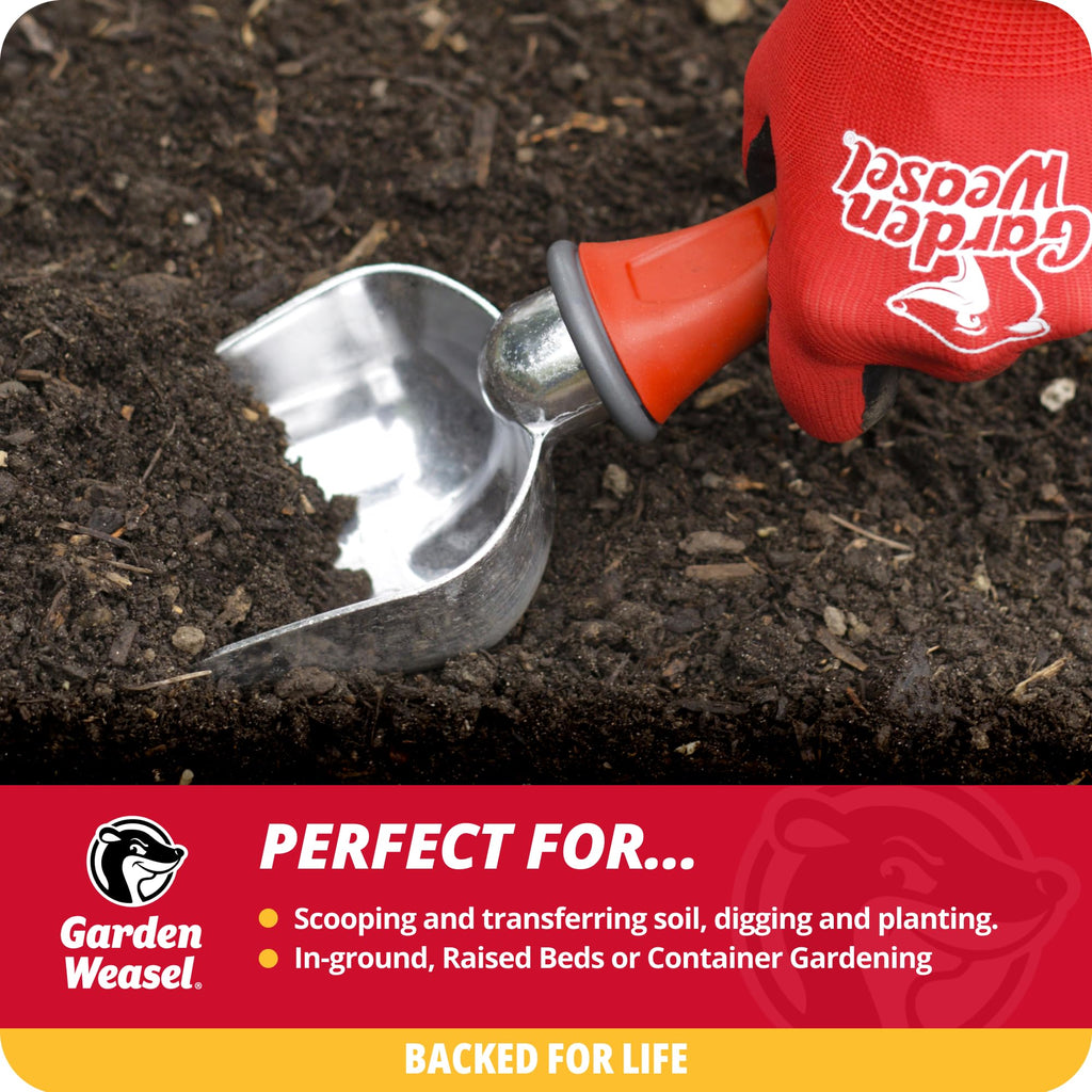 Garden Weasel Oversized Potting Scoop for Soil Digging Planting Gardening
