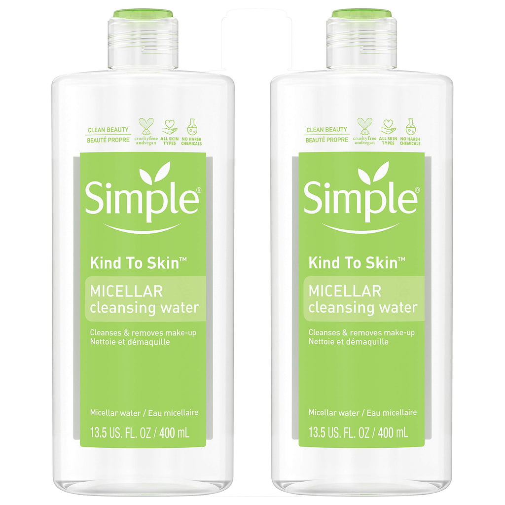 Simple Micellar Cleansing Water 13.5 Fl Oz (Pack of 2)