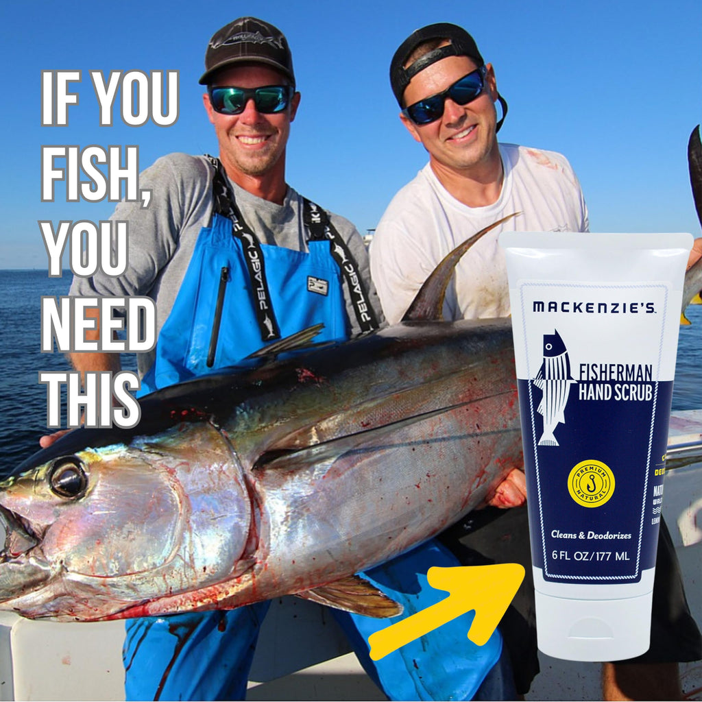 MacKenzie's Fisherman Hand Scrub - Gifts for Men - Gifts for Fisherman - Gifts for Cooks - Gifts for Gardeners - Hand Cleanser - Hand Deodorizer