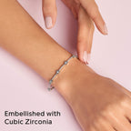 PANDORA Celestial Stars Bracelet - Gift for Her - Sterling Silver & Cubic Zirconia Bracelet for Women - With Gift Box - 7.9"