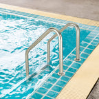 IRONMAX Swimming Pool Ladder, 3-Step Heavy Duty Stainless Steel Pool Stair w/Non-Slip Steps, Easy to Install, Pool Ladder for Inground Pools, Gym & Water Park, 265 LBS Weight Capacity