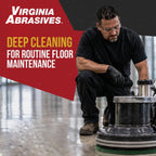 Green Floor Maintenance Pads, Deep Cleaning & Light Stripping, 20", 5-Pack