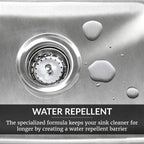 HOPE'S Perfect Sink 8.5 oz Sink Cleaner and Polish, Restorative, Water-Repellant Formula, Stain Remover, Good for Brushed Stainless Steel, Cast Iron, Porcelain, Corian, Composite, 6 Pack