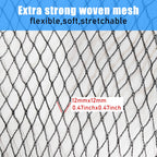 18 Feet Round Leaf Net Cover for Above Ground Pool, Mesh Cover with 12 Pcs Large Metal Clips，Pool Safety Net Fits 18FT Above Ground Pools, Keeps Leaves Out of Your Pool