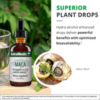 NutraMedix Maca Liquid Tincture - Mood Supplement Drops with Peruvian Maca Root Extract for Women's Health - Herbal Support for Hormonal Health & Mood - Vegan Supplements (2oz / 60ml)