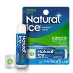 Mentholatum Natural Ice Original Medicated Lip Balm, Hydrating Lip Care for Dry, Chapped Lips, Moisturizing Formula with SPF 15 Helps Prevent Sunburn, Protection for Smooth, Soft Lips (Pack of 12)