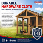 SANZEUS Hardware Cloth, 48in x 100ft 1/2in Mesh, 19GA Chicken Wire Fencing