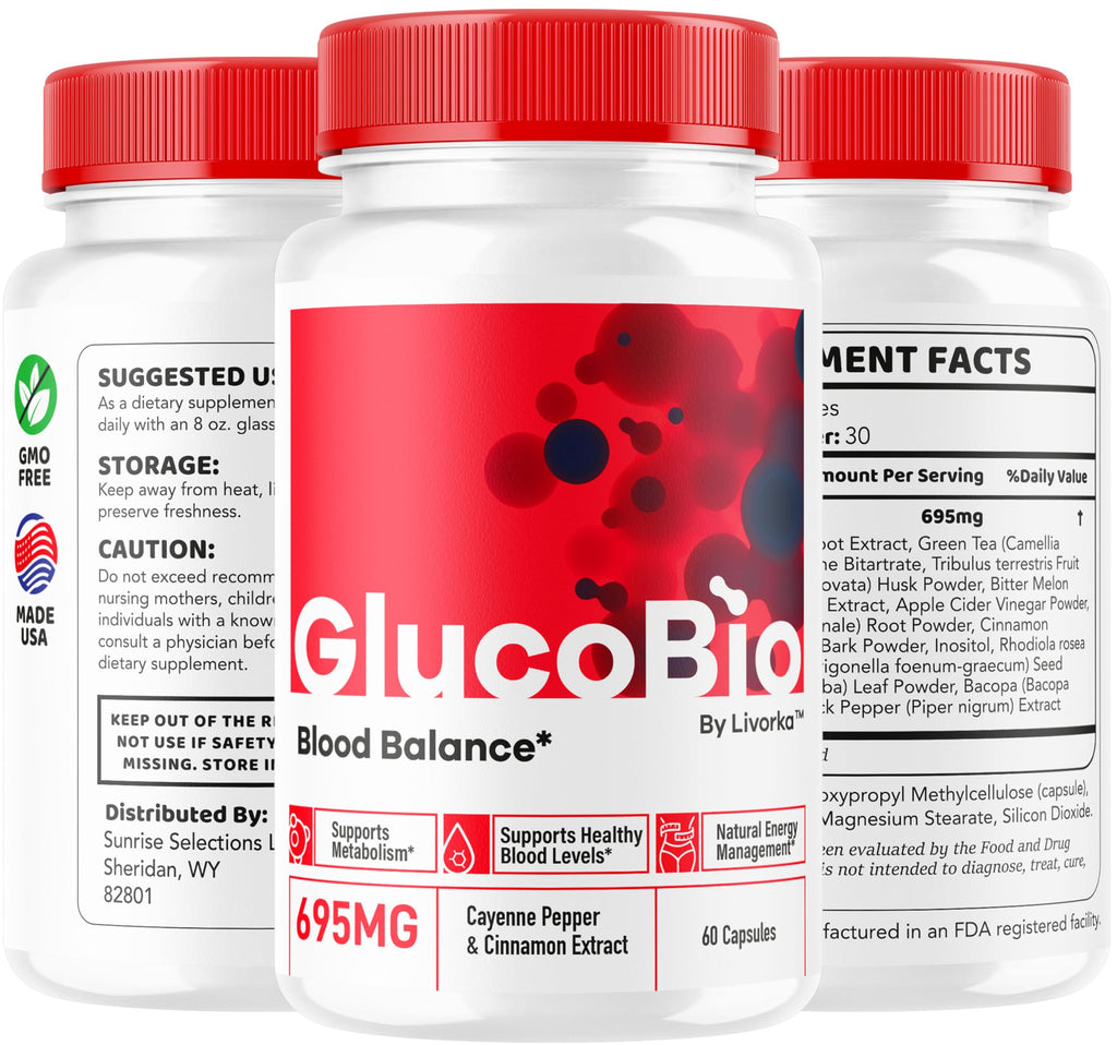 (2 Pack) GlucoBio Capsules - Official Gluco Bio Advanced Formula Support Pills - Maximum Strength, Natural Gluco Bio Supplement Vitamin for Overall Health & Wellness Reviews, 120 Capsules for 2 Months