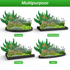 Garden Edging 0.06" Corrugated Metal 6" x 20', Galvanized Steel Border