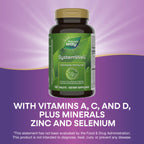 Nature's Way Systemwell Ultimate Immune* with Vitamins C, A, D, Zinc, & Selenium, Multi-System Botanical Blends Including Immune, Respiratory, Digestive & Circulatory, 180 Tablets (Packaging May Vary)