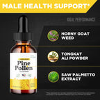 IDEAL PERFORMANCE Pine Pollen Drops, PinePollen Droppers Reviews (2 Pack)