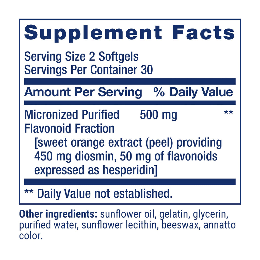 Life Extension Youthful Legs,Blood Flow,Vein Support,Circulation Supplement,Leg Health,Orange Peel Extract,diosmin,Gluten Free,Non-GMO,60 softgels,(Pack of 2)