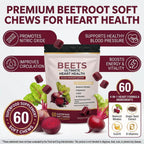 EOQIFJM Beet Chews 4-in-1, 60 Count