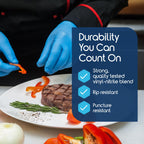 Inspire Nitrile-Vinyl Blend Exam Gloves - Disposable, Latex Free, Multipurpose Nitrile Gloves for Cooking Food Prep & Cleaning (Case Of 1000, Small)
