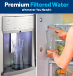 GE RPWFE Refrigerator Water Filter, Genuine Replacement Filter, Certified to Reduce Lead, Sulfur, and 50+ Other Impurities, Replace Every 6 Months for Best Results, Pack of 1