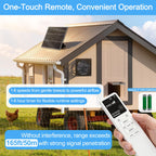 Solar Powered Fan for Chicken Coop with Remote 3 Modes, Intake & Exhaust