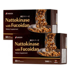 Umeken Nattokinase Plus Fucoidan, Nattokinase Supplement, 5000FU Natto, Odor Free, Easy to Take, Okinawan Fucoidan, Japanese Supplement, 60 Counts Pack of 2