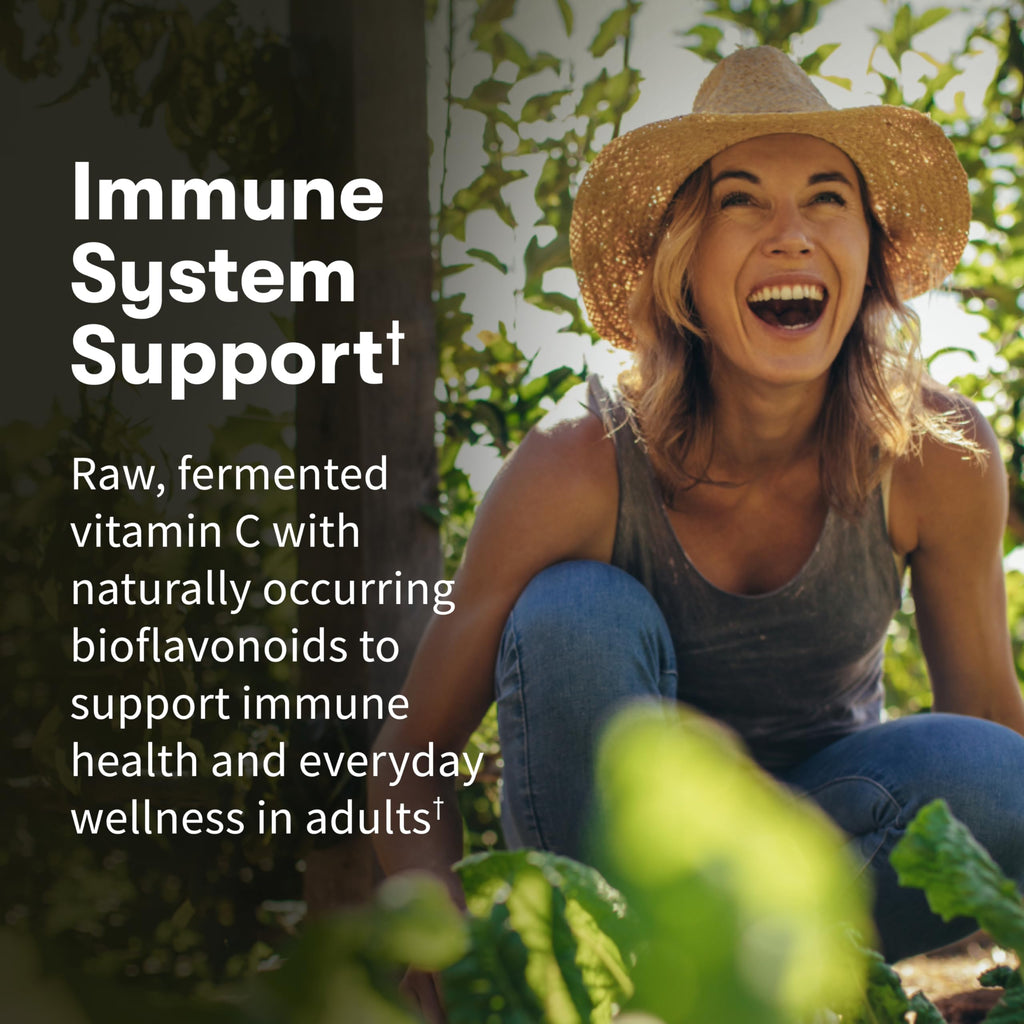 Garden of Life Vitamin Code Raw Vitamin C - 120 Capsules, 500mg Whole Food Vitamin C Capsules + Fruit & Veggie Blend & Probiotics, Supplements for Adults, Vegan, Gluten Free