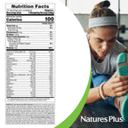 NaturesPlus SPIRU-TEIN GOLD, Vanilla - 1.03 lb - Plant-Based Protein Powder - Vitamins & Minerals for Energy - Vegetarian, Gluten Free - 13 Servings
