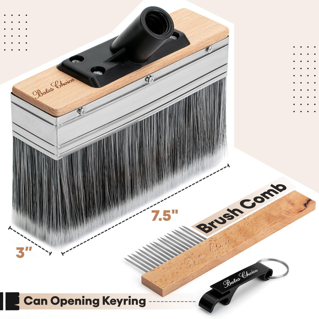 Bates Deck Stain Brush - 7.5-Inch, Wood Stain Applicator
