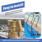 Pool Ladder Anchors Bronze Wedge Assembly, for PW-4C Perma 3", 4" Sockets, In-Ground Swimming Pool Ladder & Stair Rail Anchor Fixing Parts - 2 Pack