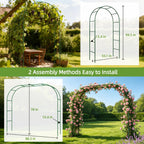 Kelived Metal Garden Arch Trellis for Climbing Plants Outdoor, Garden Arbors and Arches, Wedding Arch Frame Archway, Christmas Party Decoration
