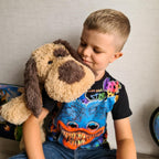 WEIGEDU Floppy Stuffed Dog Puppy Plush Toy, 20 inch, Brown