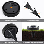 Joomer Solar Ground Lights, 4 Pack 8 LED Solar Lights Outdoor Waterproof IP68 Disc Light Landscape Lighting Garden Light for Patio Pathway Lawn Yard Driveway Walkway(White)