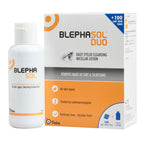 Blephasol Duo 100ml Eyelid Cleansing Micellar Lotion with 100 Cotton Pads for Daily Eyes Care | Preservatives Free | Suitable for Contact Lens Wearers