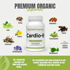 Herbsforever Cardio-B Ayurvedic Herbal Supplement 90 Vege Capsules 800 Mg Each