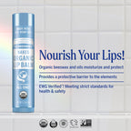 Dr. Bronner’s Organic Lip Balm 6-Pack (.15oz) Natural, Moisturizing, Petroleum-Free Lip Moisturizer with Beeswax & Avocado Oil for Dry Lips, Men & Women - Unscented