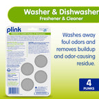 Plink Washer and Dishwasher Freshener Cleaner 4-Pack, 16 Tablets Total, Count
