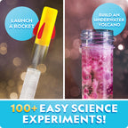 National Geographic Stunning Chemistry Set - Mega Science Kit with 45 Easy Experiments- Make a Volcano and Launch a Rocket, STEM Projects for Kids Ages 8-12, Science Toys (Amazon Exclusive)