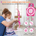 Bow and Arrow Toys for Kids, 2 Pack LED Light Up Archery Set Outdoor Indoor