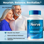 Nerve Alive for Nerve Pain Capsules, Nerve Alive for Neuropathy Supplement Pills, Nerve Health Support Advanced Formula - Maximum Strength, NerveAlive Natural Support Reviews (5 Pack)