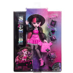 Monster High Draculaura Doll with Pet Bat-Cat Count Fabulous & Accessories Like Backpack, Spell Book, Bento Box & More
