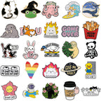 SINCCO Cute Enamel Backpack Pins, Funny Anime Lapel Pin Bulk Set