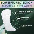 L. Ultra Thin Liners for Women, Regular Coverage, Organic Cotton Top Layer, Unscented Pantiliners,100 Count (Pack of 2)