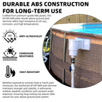 TonGass Complete-Set SP1091WM Thru-Wall Skimmer Kit Compatible with Hayward Above-Ground Pool Skimmers, Wide Mouth Through Wall Skimmer Set for SP1091WM Dyna-Skim Above-Ground Pool Skimmers