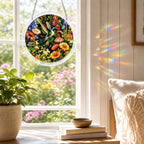Acrylic Jigsaw Puzzle Suncatcher 7.8'',Stained Glass Suncatcher Home Decor