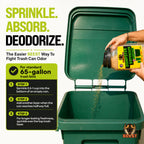 BEEST Dumpster Defender - 3lbs Outdoor Trash Can Deodorizer & Liquid Waste Absorber (Made in USA) Biodegradable Trash Can Odor Eliminator - Powerful Garbage Deodorizer for Always-Fresh Bins - 14 Cups