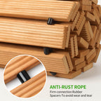Wooden Garden Pathway Outdoor Walkway - 8 FT Roll Out Walkway