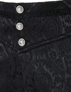 VATPAVE Mens Gothic Pants Cosplay Costume Steampunk Victorian Pants M Black