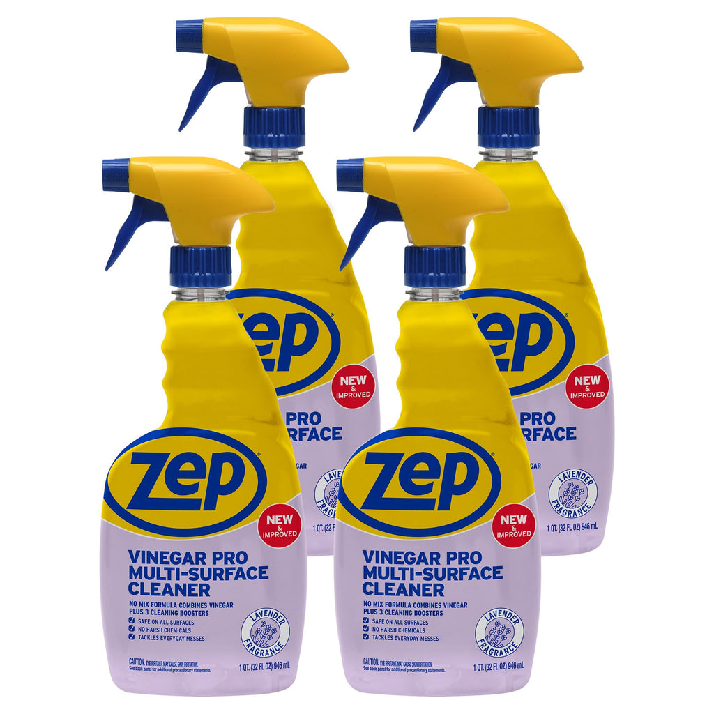 Zep All-Purpose Cleaner with Vinegar Added - 32 Ounces (Case of 4) R48432 - Industrial Grade Cleaner…