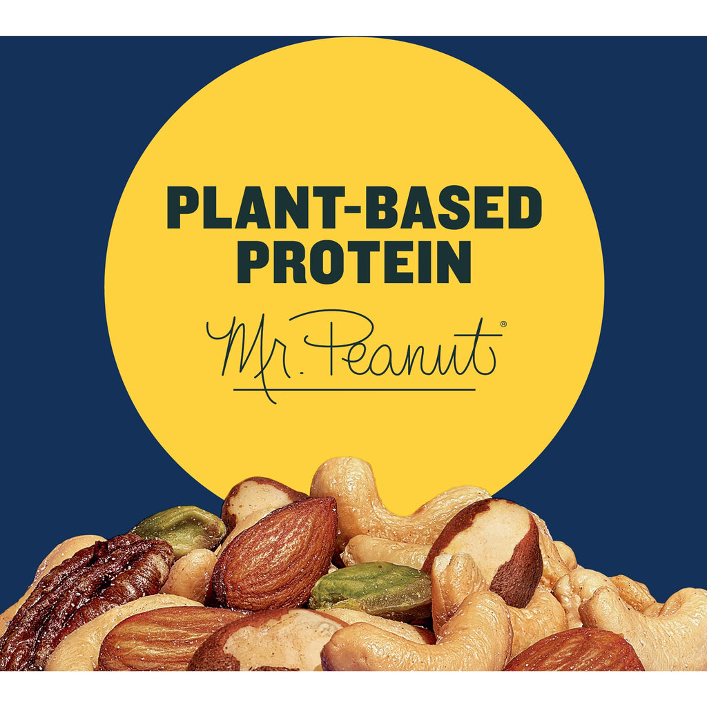 PLANTERS Deluxe Mixed Nuts, Plant Based Protein, 34 Oz (1 Ct)