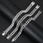 Jacruces 14K Gold Plated Ankle Bracelets for Women Cuban Link Anklets Plus Size Ankle Bracelet Layered Link Anklet Set Rhinestone Bling Anklets Jewelry for Women Gift Set