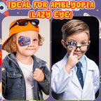 120 Pcs Adhesive Eye Patches for Kids Boys, 12 Styles Eye Patches Cute Boys Toddler Patch Bandages