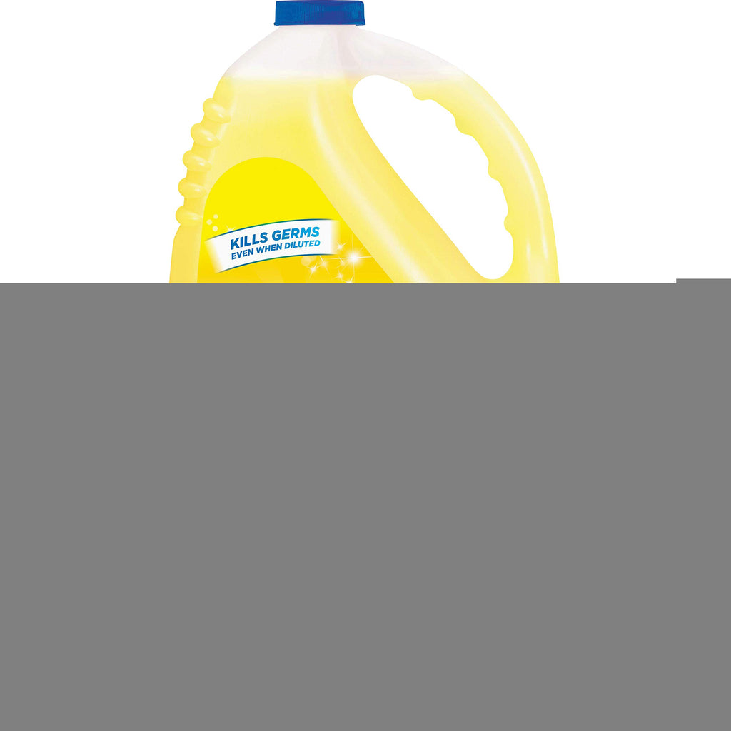 Lysol Multi-Surface Cleaner, Sanitizing and Disinfecting Pour, to Clean and Deodorize, Sparkling Lemon and Sunflower Essence, 144 Fl Oz (Pack of 4)