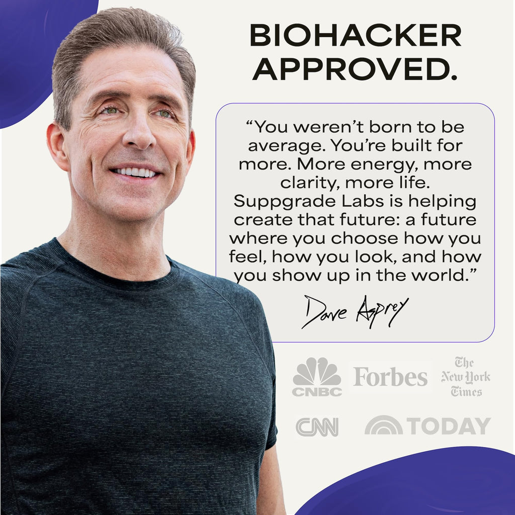 Suppgrade Labs Brain 101 by Dave Asprey | Daily Brain Health and Cognitive Support | Nootropic Supplement Supports Memory, and Cognitive Function | 30 Day Supply